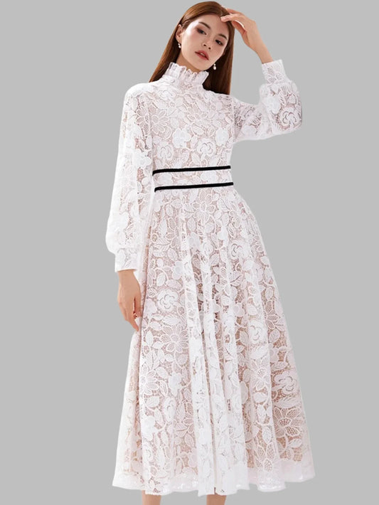 Luxury Embroidered Long Maxi Evening Dress -Guocali