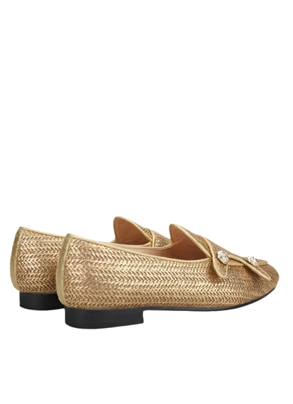 Luxury Woven Monk Strap Loafers - Loafer Shoes - Guocali