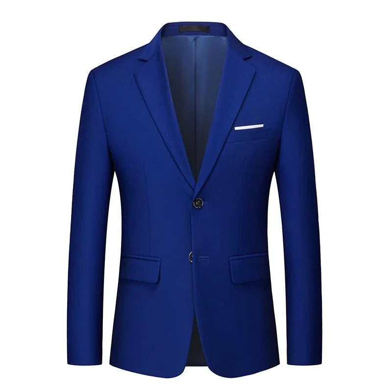 Men Blazer - 2-Button Formal Blazer -Guocali