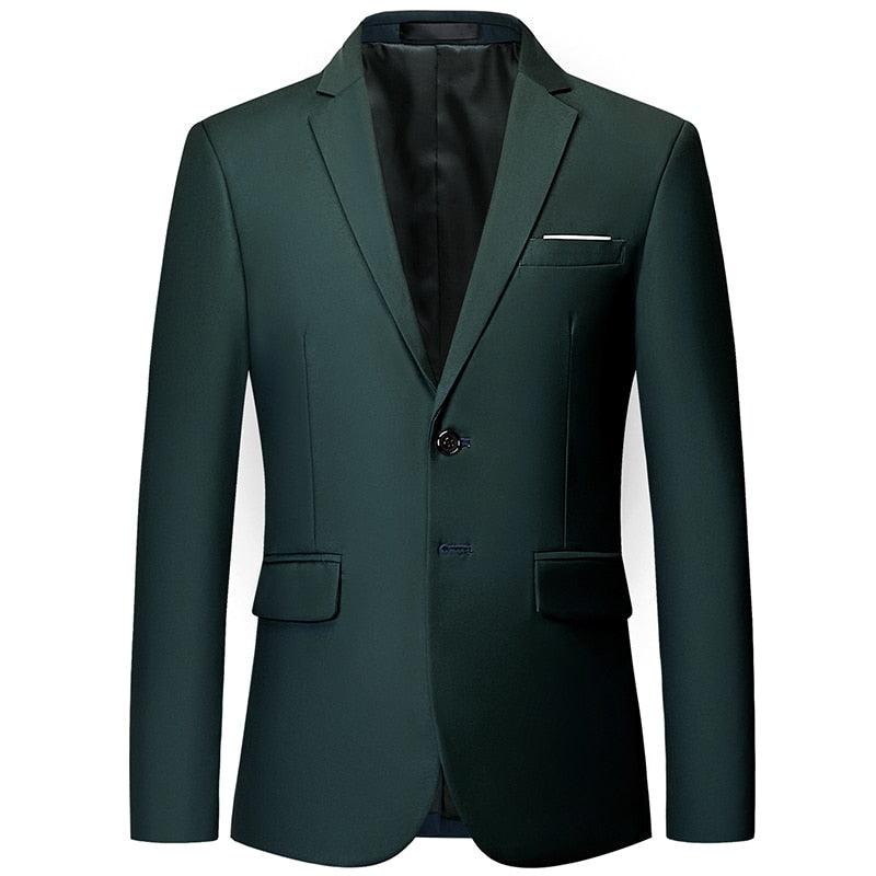 Men Blazer - 2-Button Formal Blazer - Men Blazer - Guocali