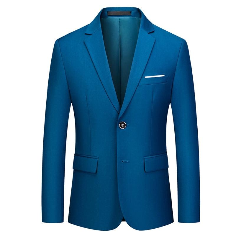 Men Blazer - 2-Button Formal Blazer - Men Blazer - Guocali