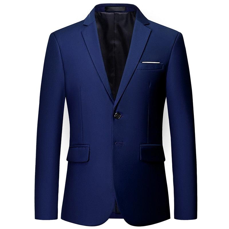 Men Blazer - 2-Button Formal Blazer - Men Blazer - Guocali