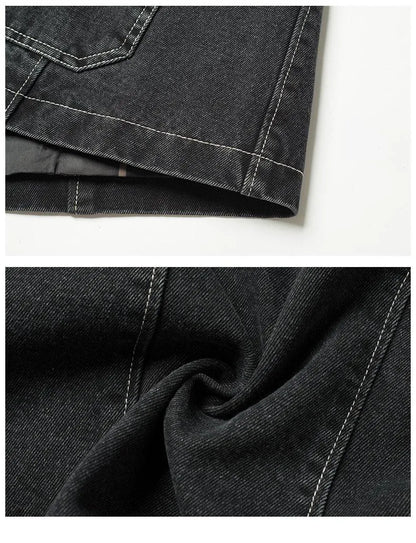 Men Blazer - Casual Denim Blazer -Guocali