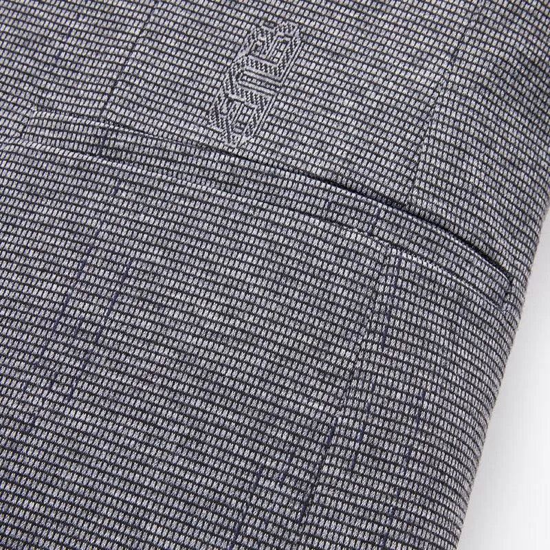 Men Blazer - Grey Slim Fit Blazer -Guocali