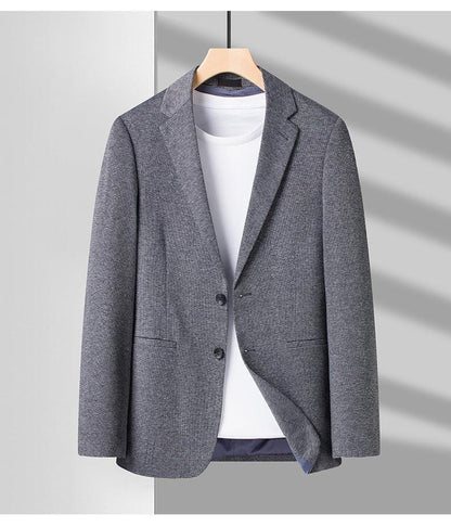 Men Blazer - Grey Slim Fit Blazer - Men Blazer - Guocali