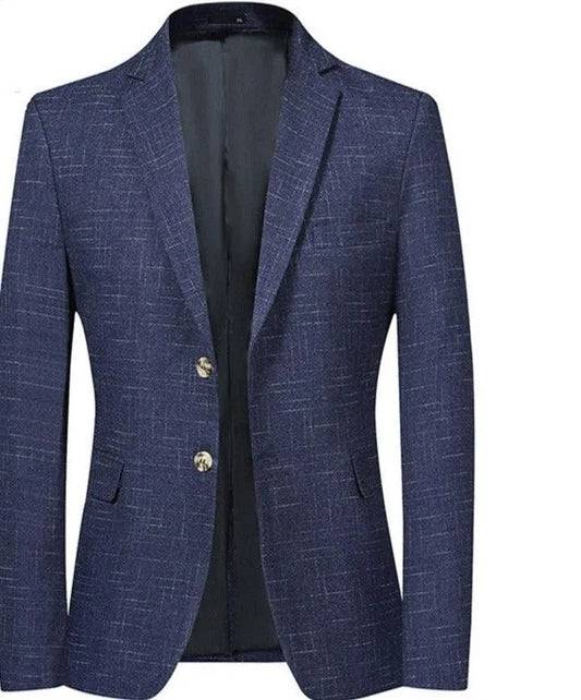 Men Blazer - Marl 2-Button Formal Blazer -Guocali