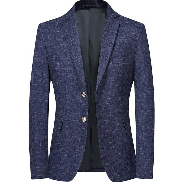 Men Blazer - Marl 2-Button Formal Blazer - Men Blazer - Guocali