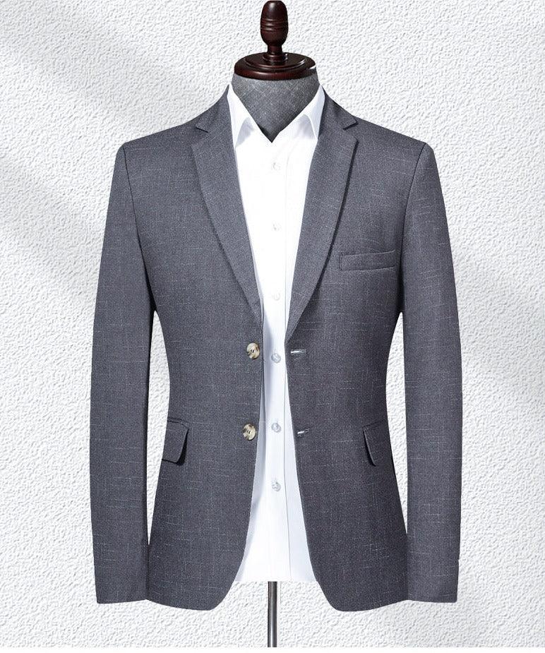 Men Blazer - Marl 2-Button Formal Blazer - Men Blazer - Guocali