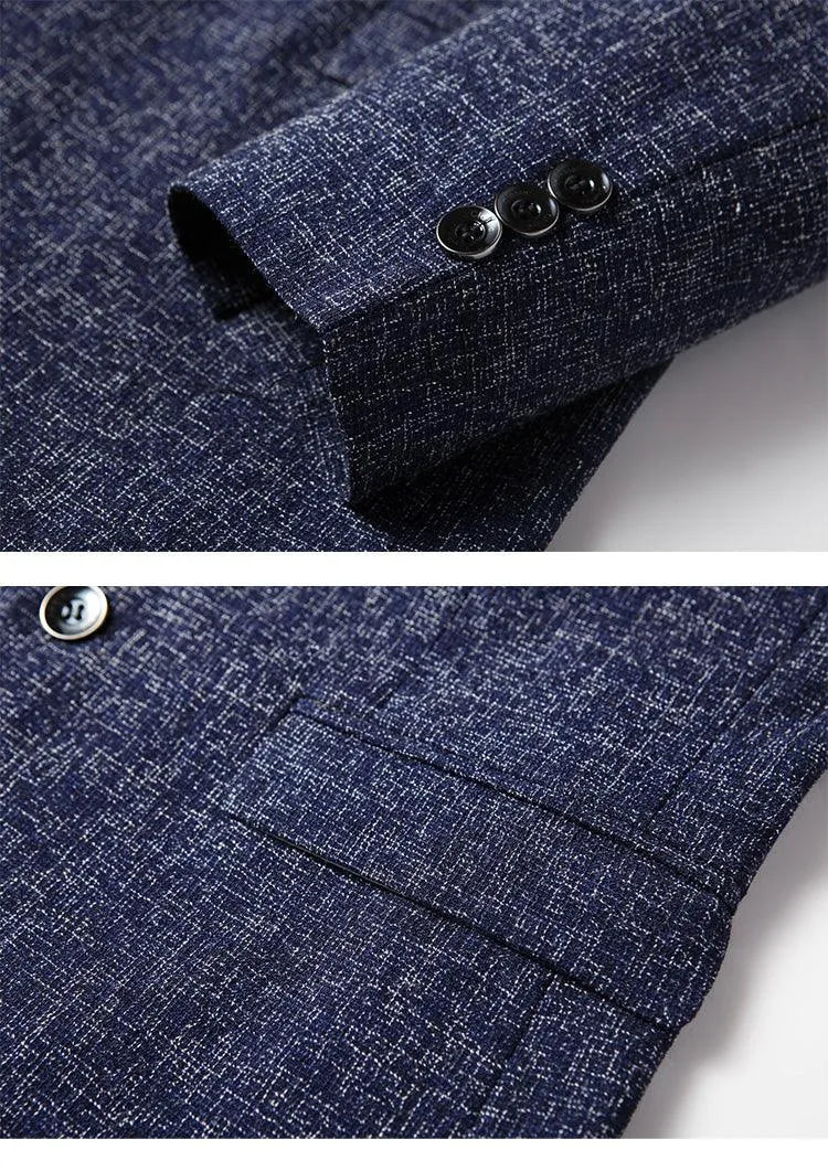 Men Blazer - Marl Formal Blazer -Guocali