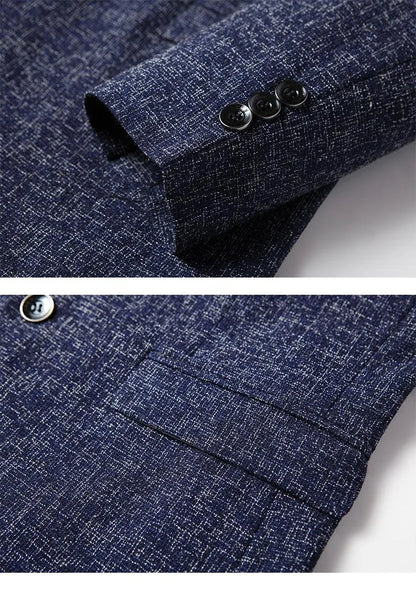 Men Blazer - Marl Formal Blazer -Guocali