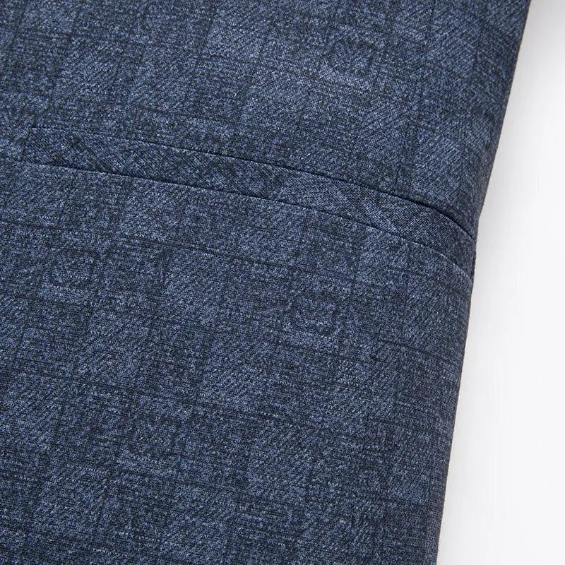 Men Blazer - Plaid Slim Fit Blazer -Guocali