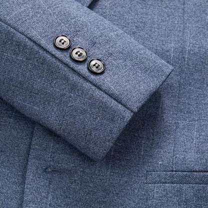 Men Blazer - Striped Formal Blazer -Guocali