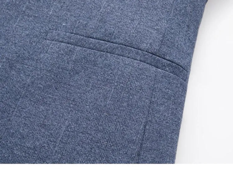 Men Blazer - Striped Formal Blazer -Guocali