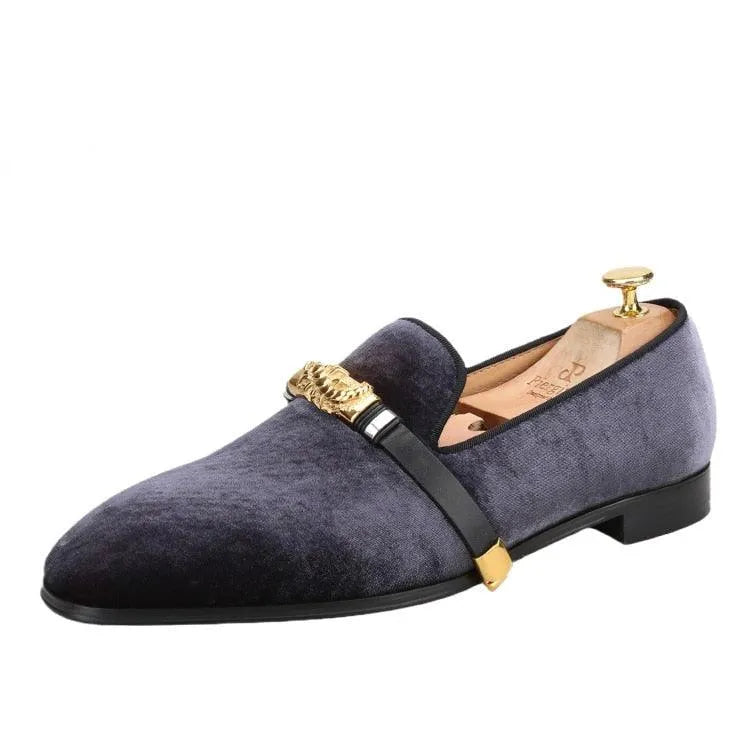 Men Casual Horse Bit Dress Loafers - Slip-On Formal Dress Shoes