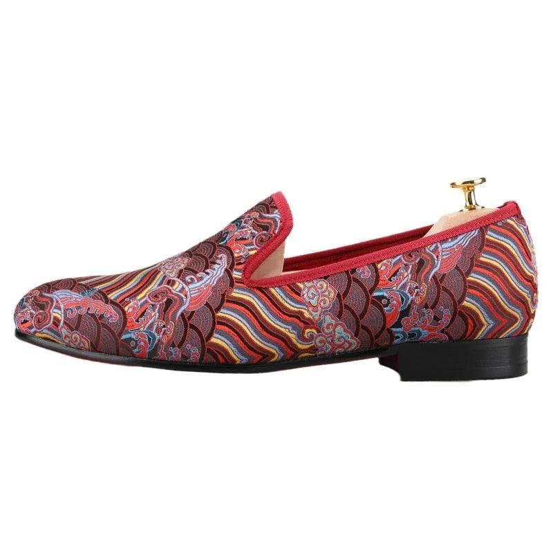 Men Casual Slipper Dress Loafers - Slip-On Flat Shoes