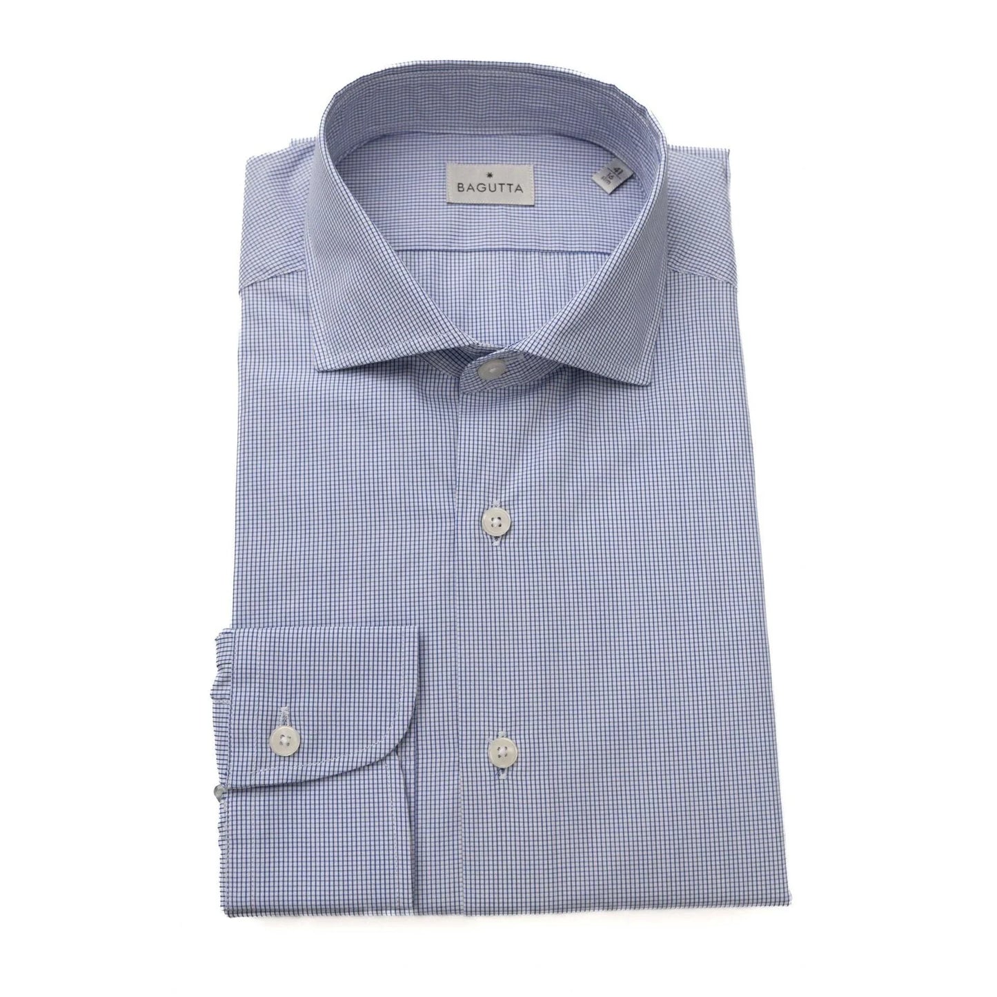 Men Cotton Long Sleeves Dress Shirt – Breathable - Blue, White -Guocali