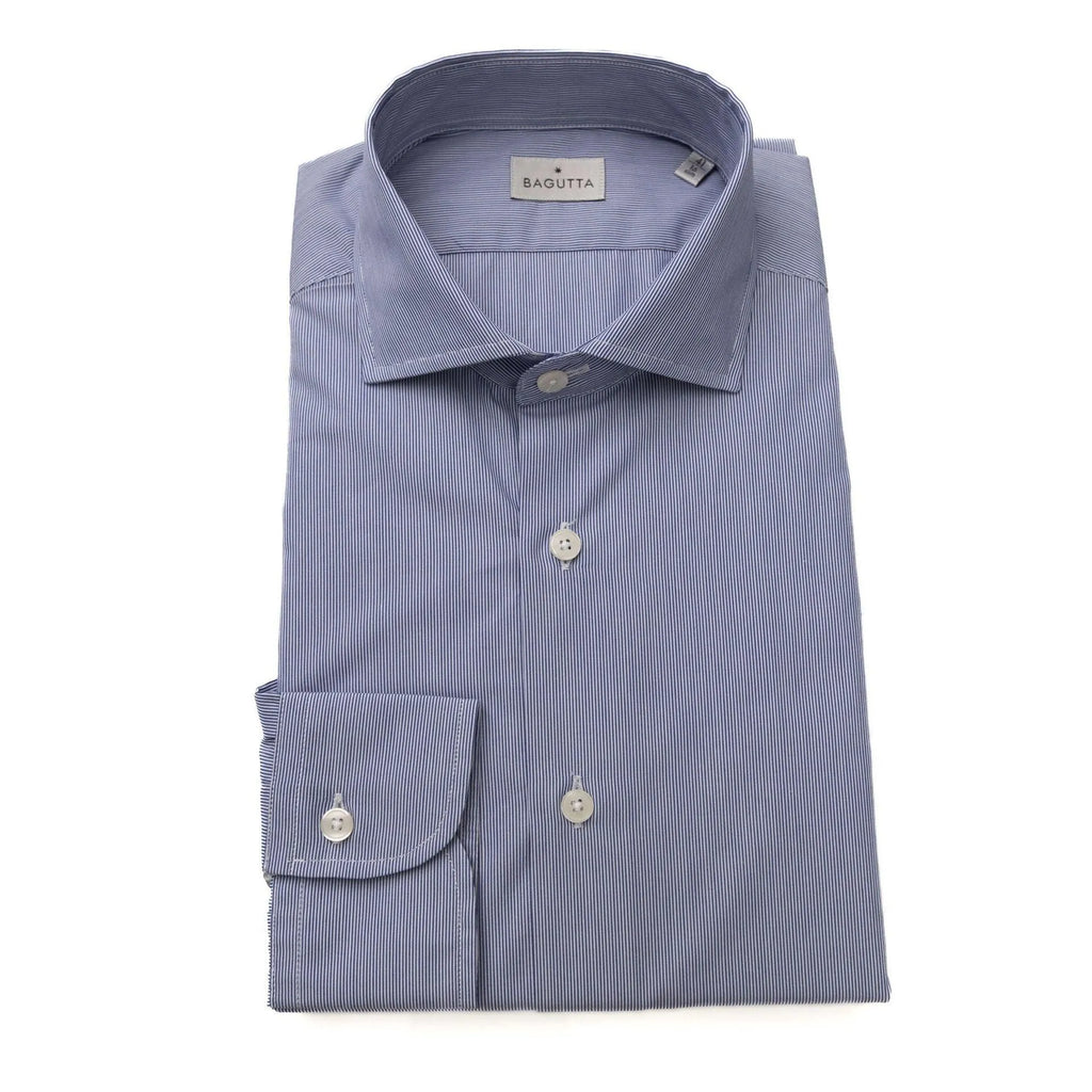 Men Cotton Long Sleeves Dress Shirt – Breathable, White