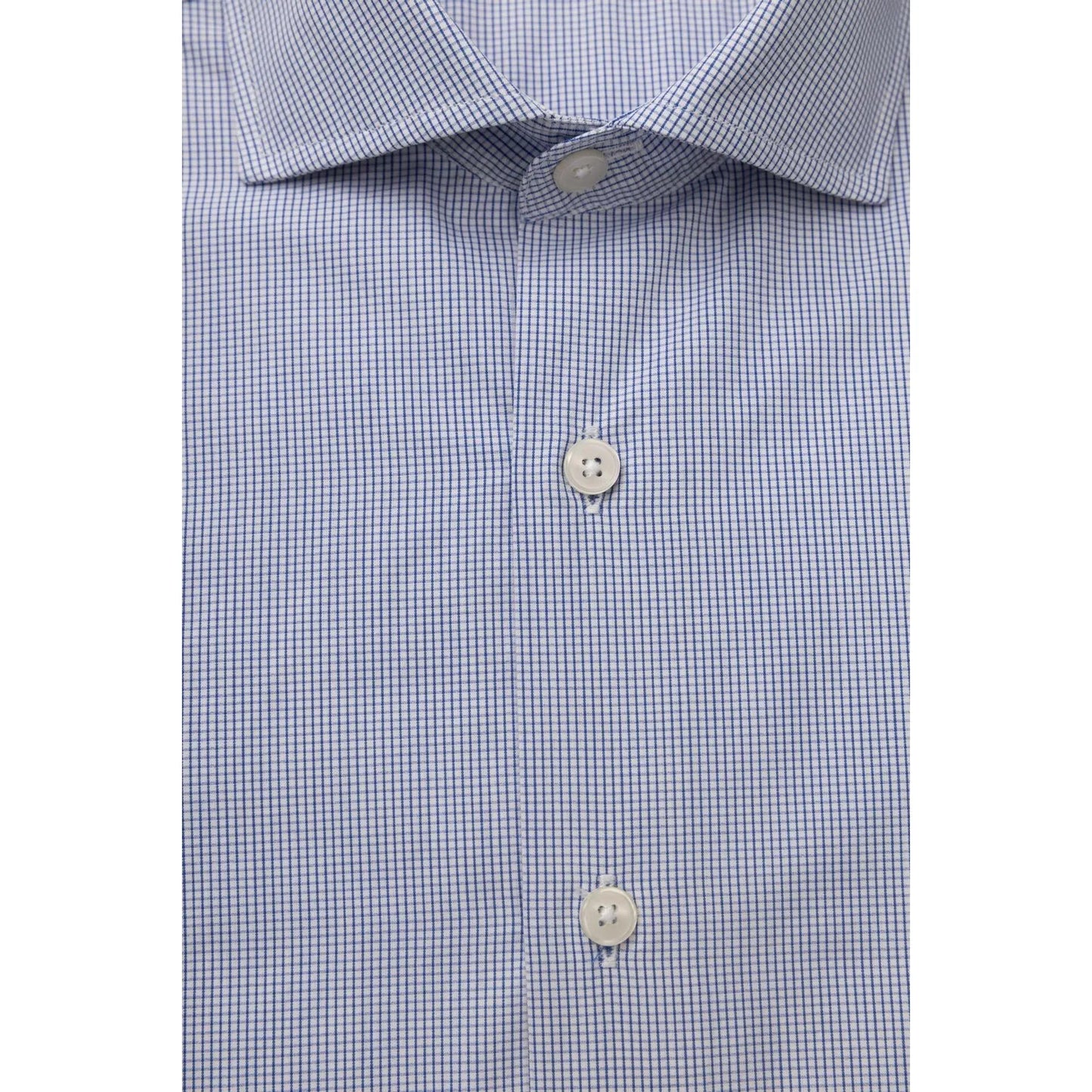 Men Cotton Long Sleeves Dress Shirt – Breathable - Blue, White -Guocali