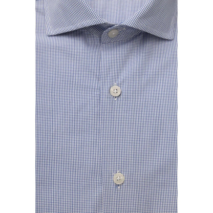 Men Cotton Long Sleeves Dress Shirt – Breathable - Blue, White -Guocali
