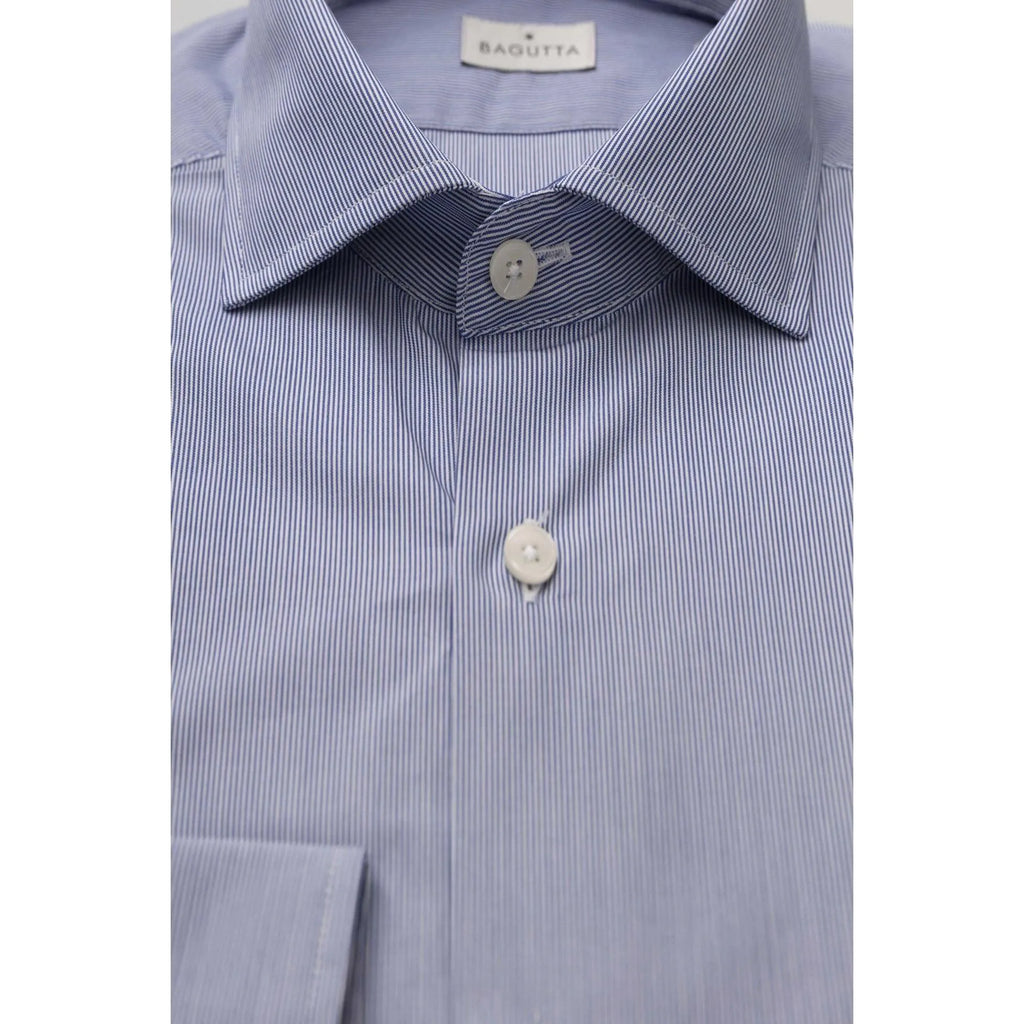 Men Cotton Long Sleeves Dress Shirt – Breathable, White