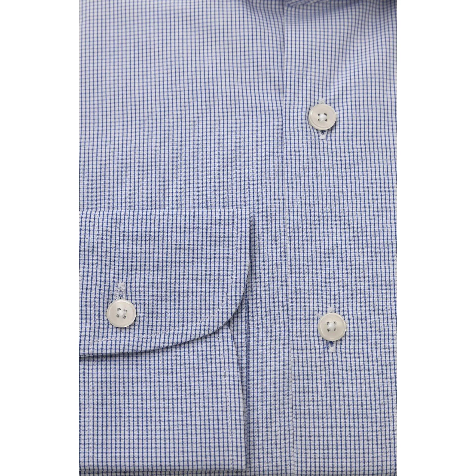 Men Cotton Long Sleeves Dress Shirt – Breathable - Blue, White -Guocali