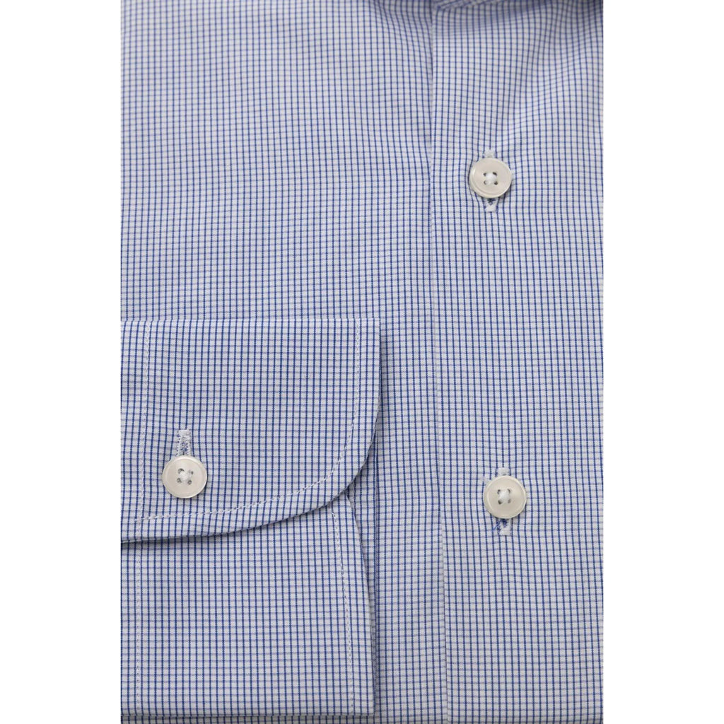 Men Cotton Long Sleeves Dress Shirt – Breathable, White