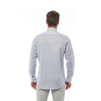 Men Cotton Long Sleeves Regular Fit Dress Shirt – Stretchable, Red