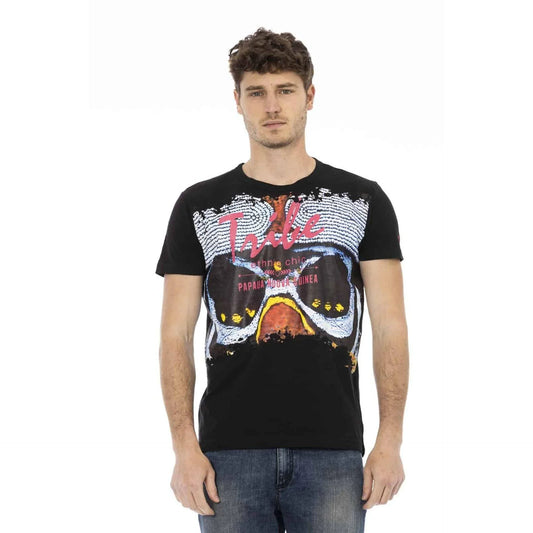 Men Crew-Neck Short-Sleeves T-Shirt – Breathable - Black -Guocali