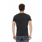 Men Crew-Neck Short-Sleeves T-Shirt – Breathable - Black -Guocali