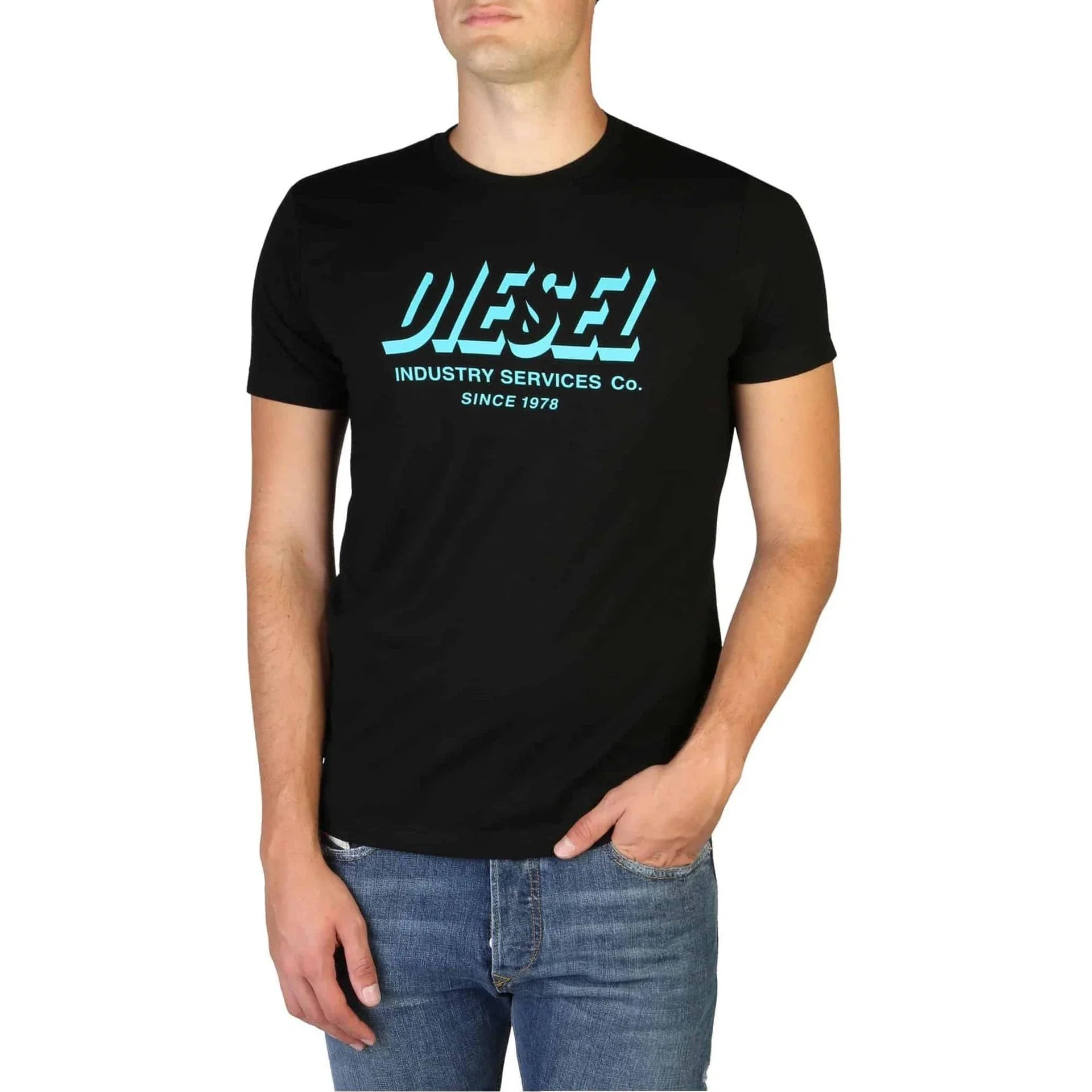 Men Crew-Neck Short-Sleeves T-Shirt – Breathable - Black -Guocali