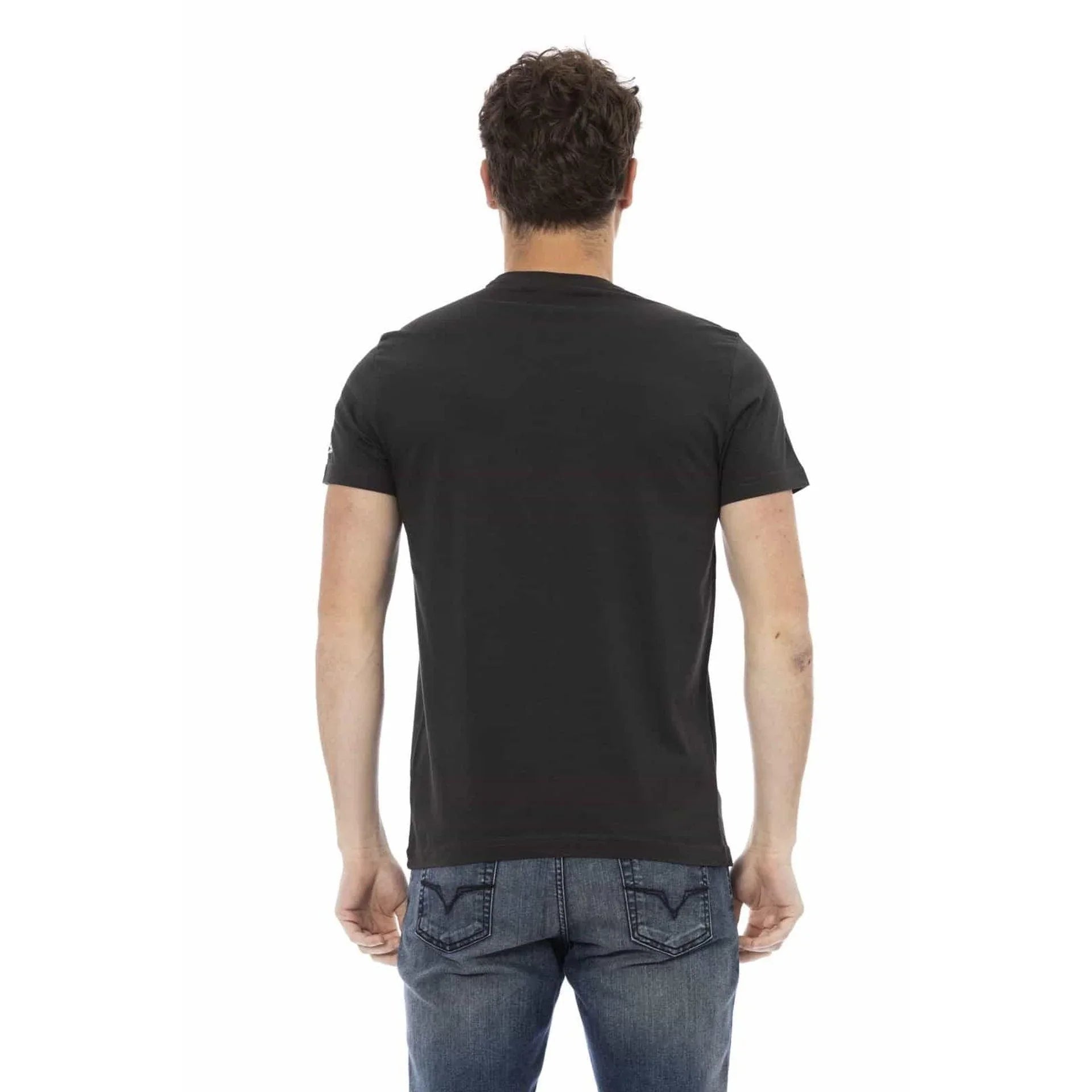 Men Crew-Neck Short-Sleeves T-Shirt – Breathable - Black -Guocali