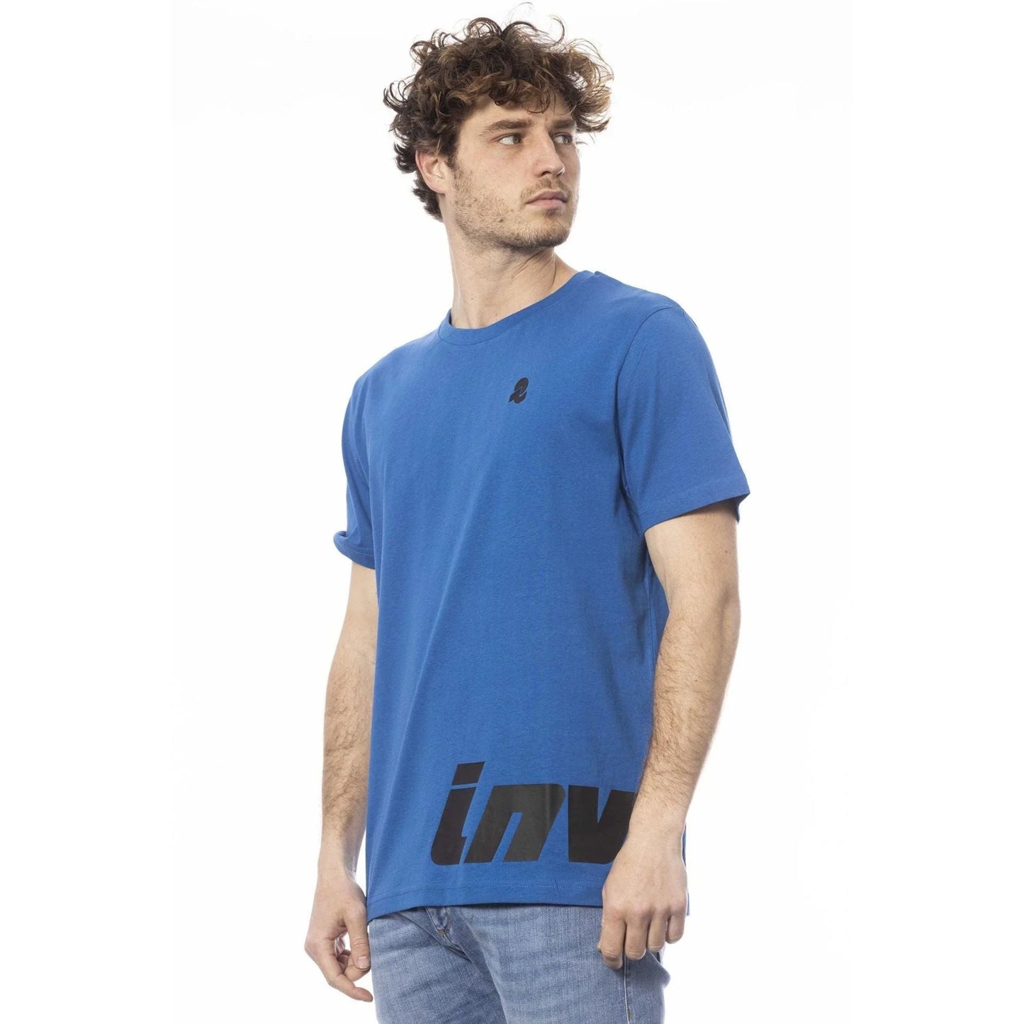 Men Crew-Neck Short-Sleeves T-Shirt – Breathable - Blue -Guocali
