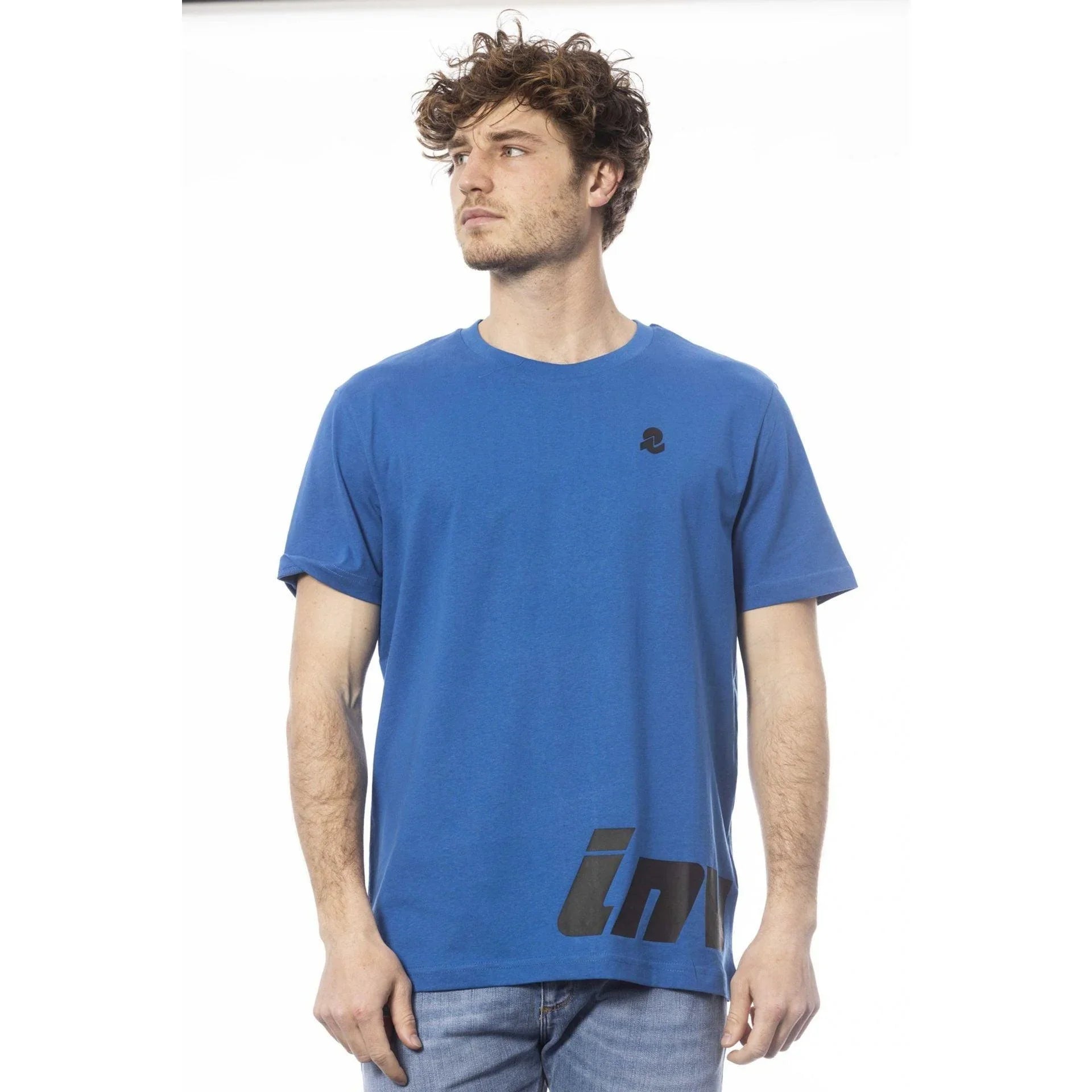 Men Crew-Neck Short-Sleeves T-Shirt – Breathable - Blue -Guocali