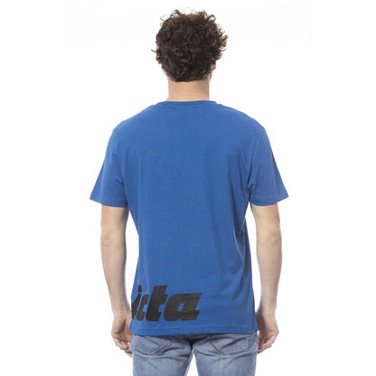 Men Crew-Neck Short-Sleeves T-Shirt – Breathable - Blue -Guocali