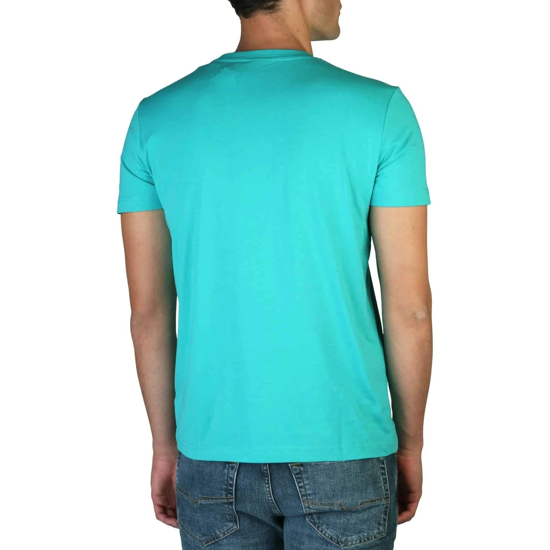 Men Crew-Neck Short-Sleeves T-Shirt – Breathable - Blue -Guocali