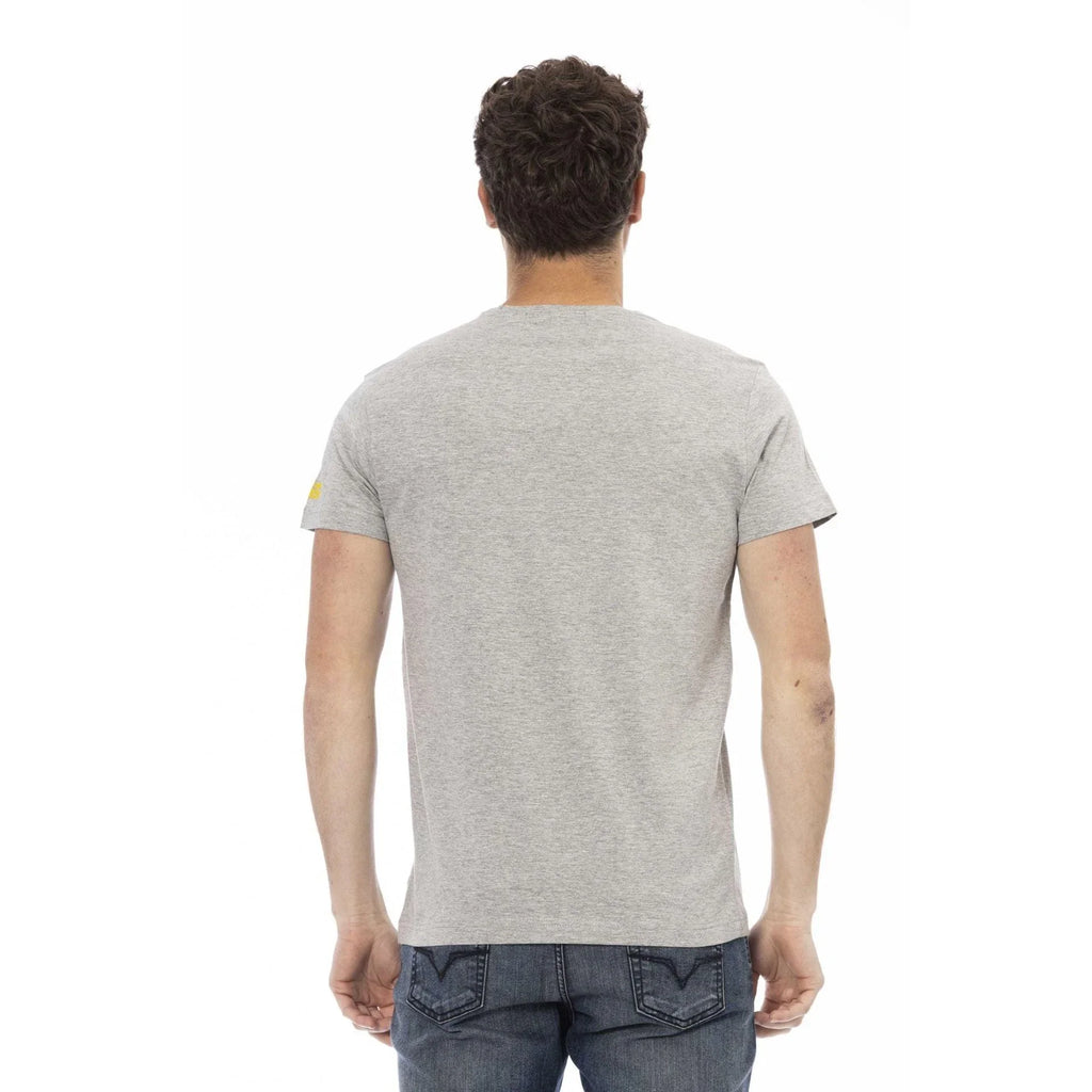 Men Crew-Neck Short-Sleeves T-Shirt – Breathable - Gray -Guocali