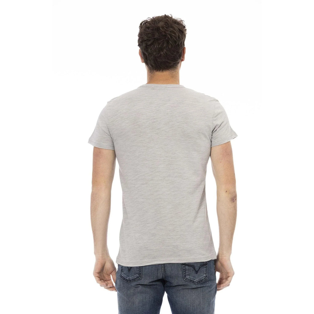Men Crew-Neck Short-Sleeves T-Shirt – Breathable - Gray -Guocali