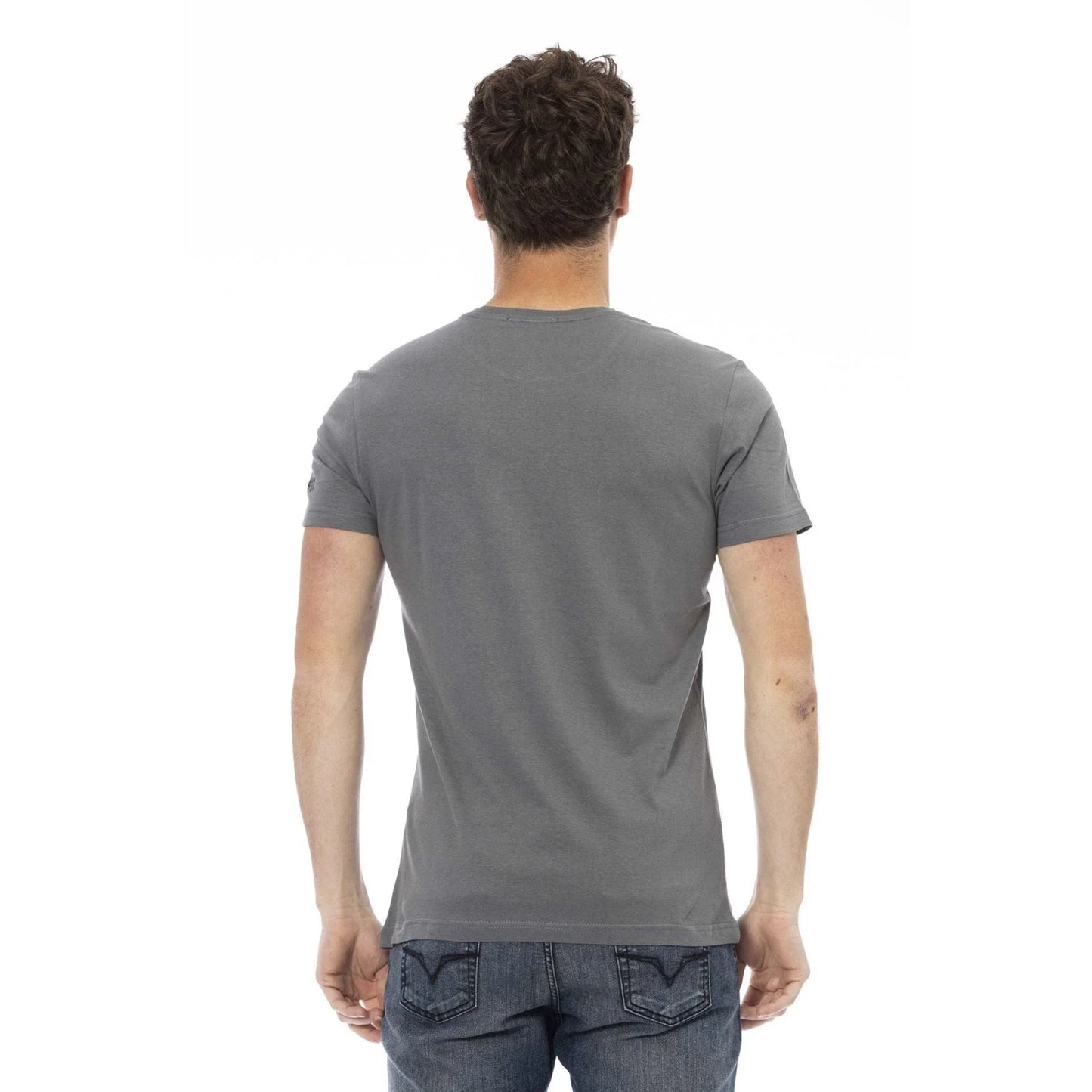 Men Crew-Neck Short-Sleeves T-Shirt – Breathable - Gray -Guocali