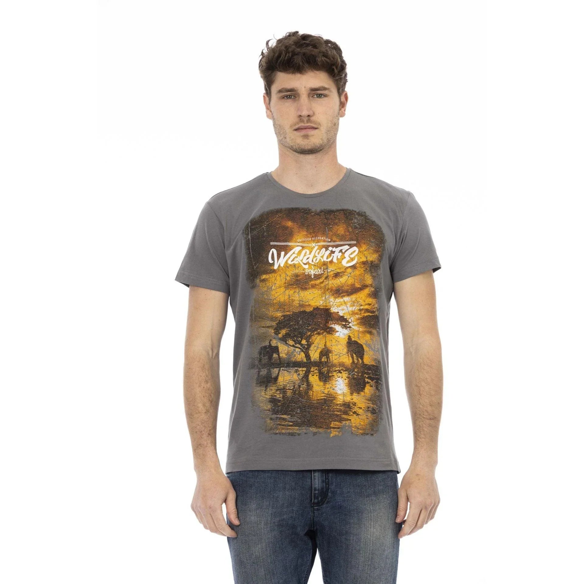 Men Crew-Neck Short-Sleeves T-Shirt – Breathable, Multicolor