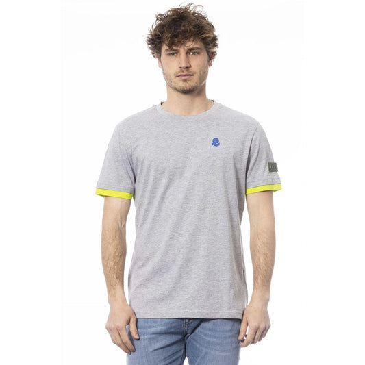Men Crew-Neck Short-Sleeves T-Shirt – Breathable - Gray, Yellow, Blue -Guocali