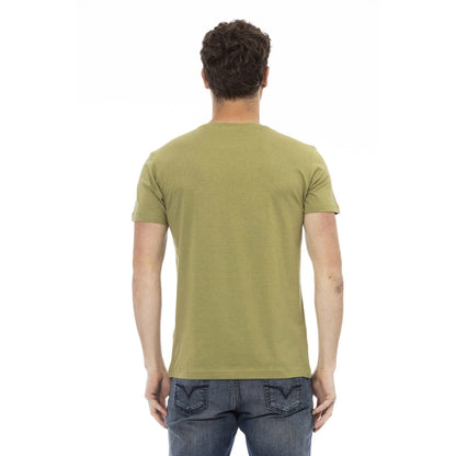 Men Crew-Neck Short-Sleeves T-Shirt – Breathable - Green -Guocali