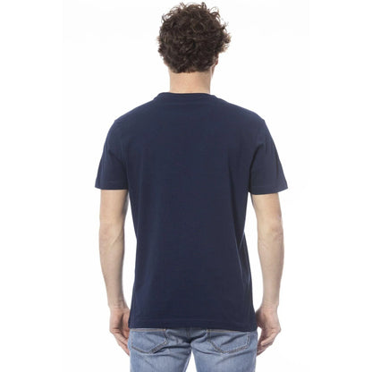 Men Crew-Neck Short-Sleeves T-Shirt – Breathable - Navy -Guocali