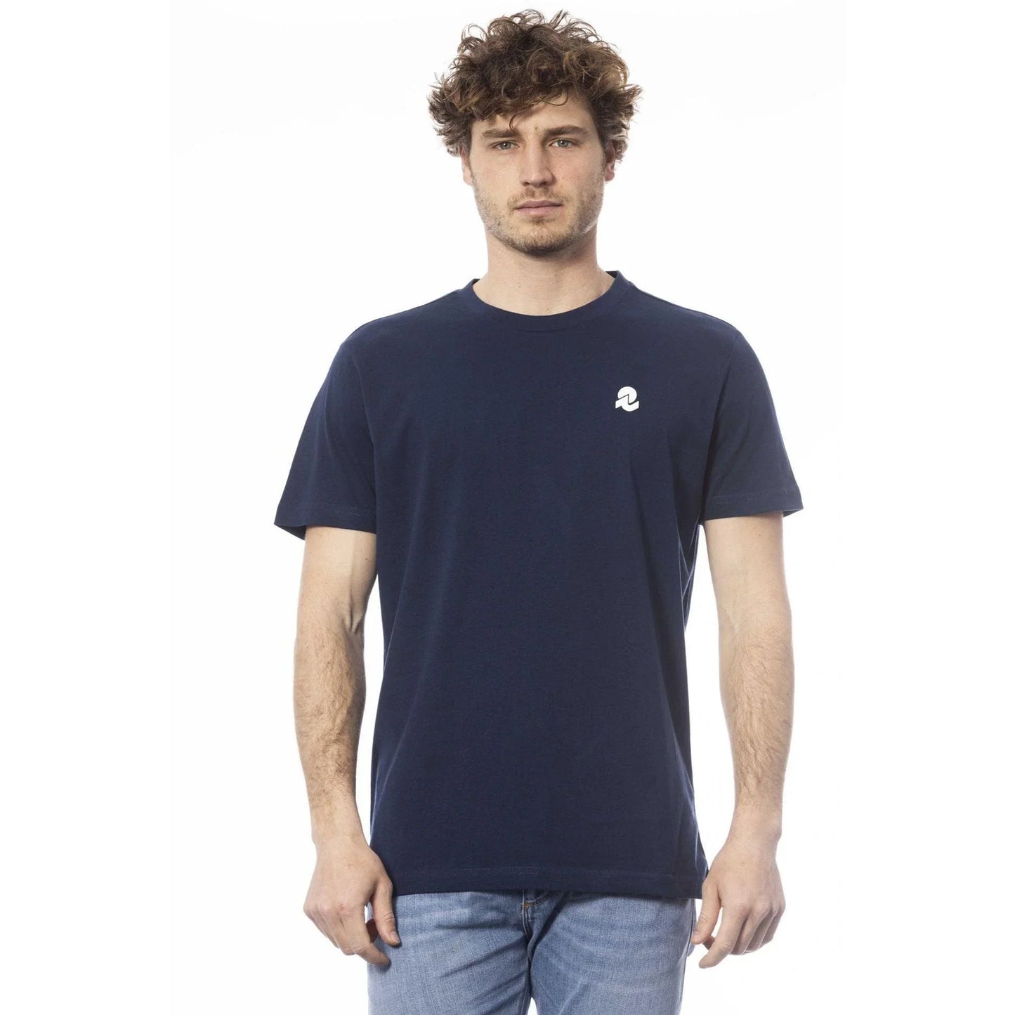 Men Crew-Neck Short-Sleeves T-Shirt – Breathable - Navy -Guocali