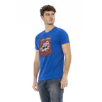 Men Crew-Neck Short-Sleeves T-Shirt – Breathable - Navy, Blue -Guocali