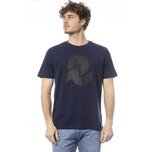 Men Crew-Neck Short-Sleeves T-Shirt – Breathable - Navy, Blue -Guocali