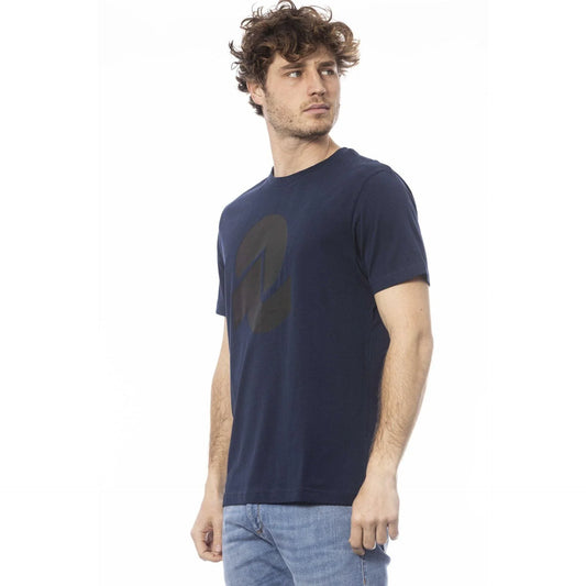 Men Crew-Neck Short-Sleeves T-Shirt – Breathable - Navy, Blue -Guocali