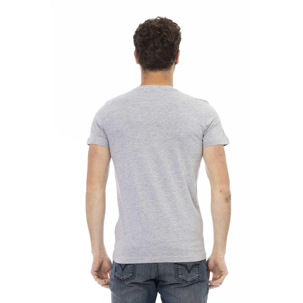 Men Crew-Neck Short-Sleeves T-Shirt – Breathable, Orange, Black