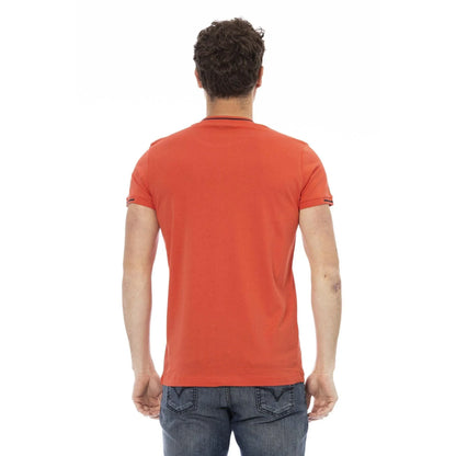 Men Crew-Neck Short-Sleeves T-Shirt – Breathable - Orange, Yellow -Guocali