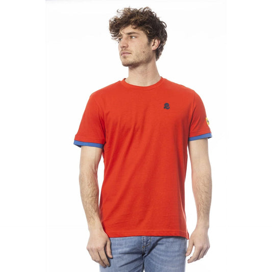 Men Crew-Neck Short-Sleeves T-Shirt – Breathable - Red -Guocali