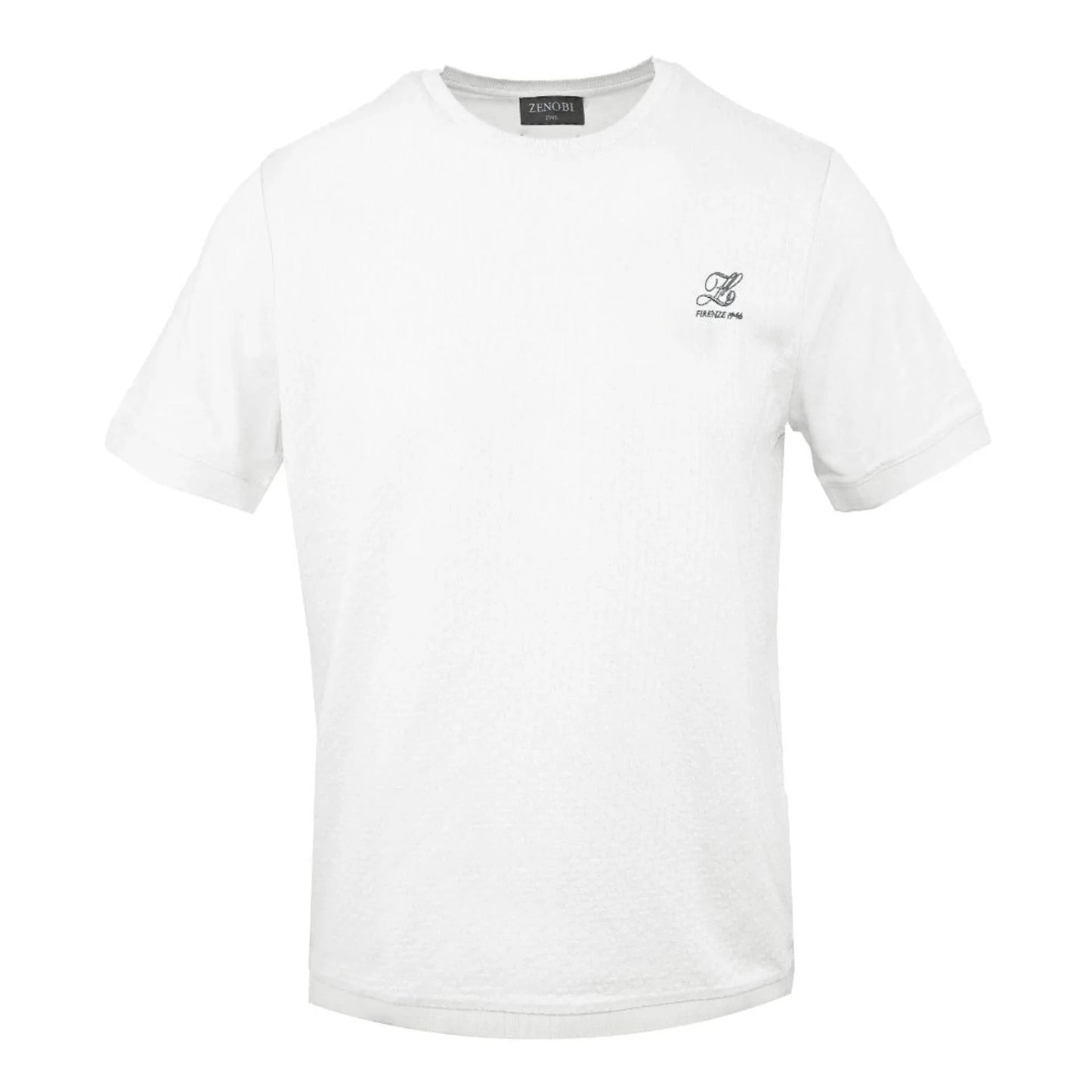 Men Crew-Neck Short-Sleeves T-Shirt – Breathable - White -Guocali